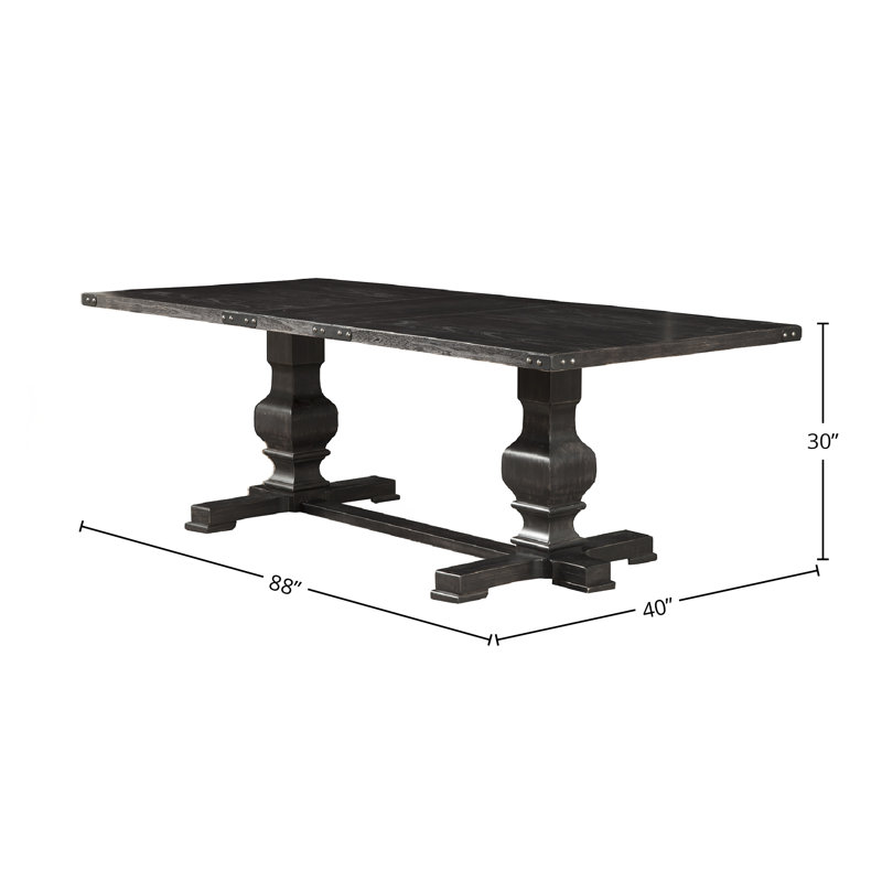 Darby Home Co Manchester Dining Table, Vintage Black & Reviews Wayfair